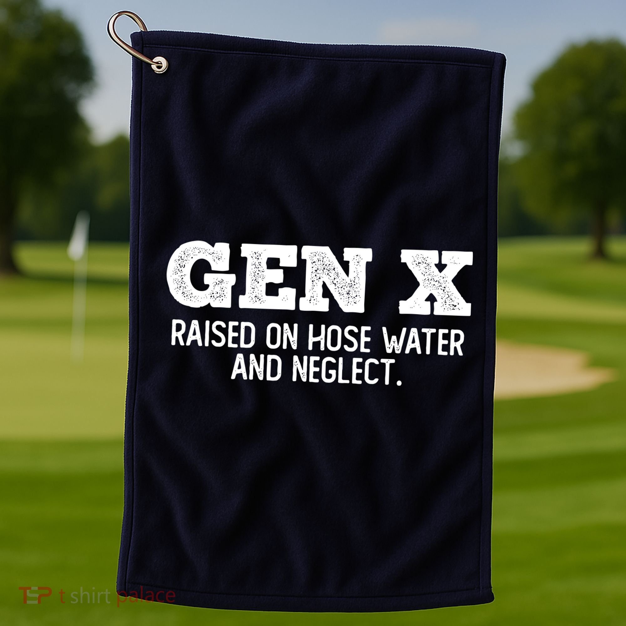 Gen X Raised On Hose Water And Neglect Golf Towel
