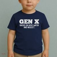 Gen X Raised On Hose Water And Neglect Toddler T-Shirt thumb 2