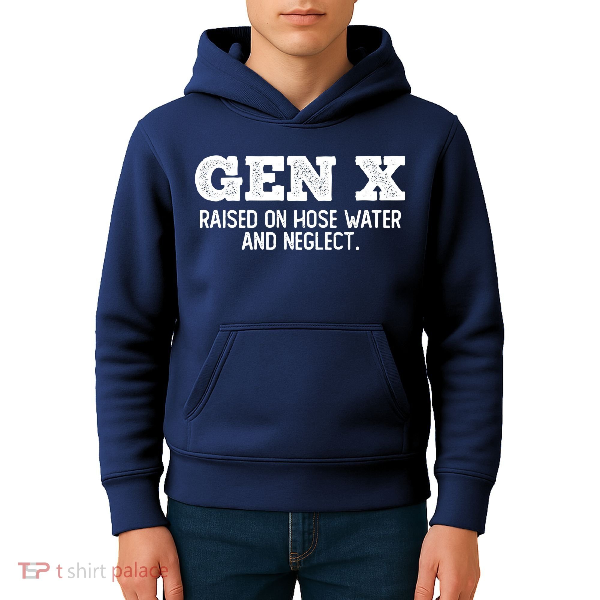 Gen X Raised On Hose Water And Neglect Kids Hoodie