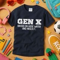 Gen X Raised On Hose Water And Neglect Kids T-Shirt thumb 3
