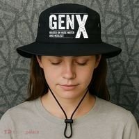 Gen X Raised On Hose Water And Neglect Generation X Bucket Hat thumb 3