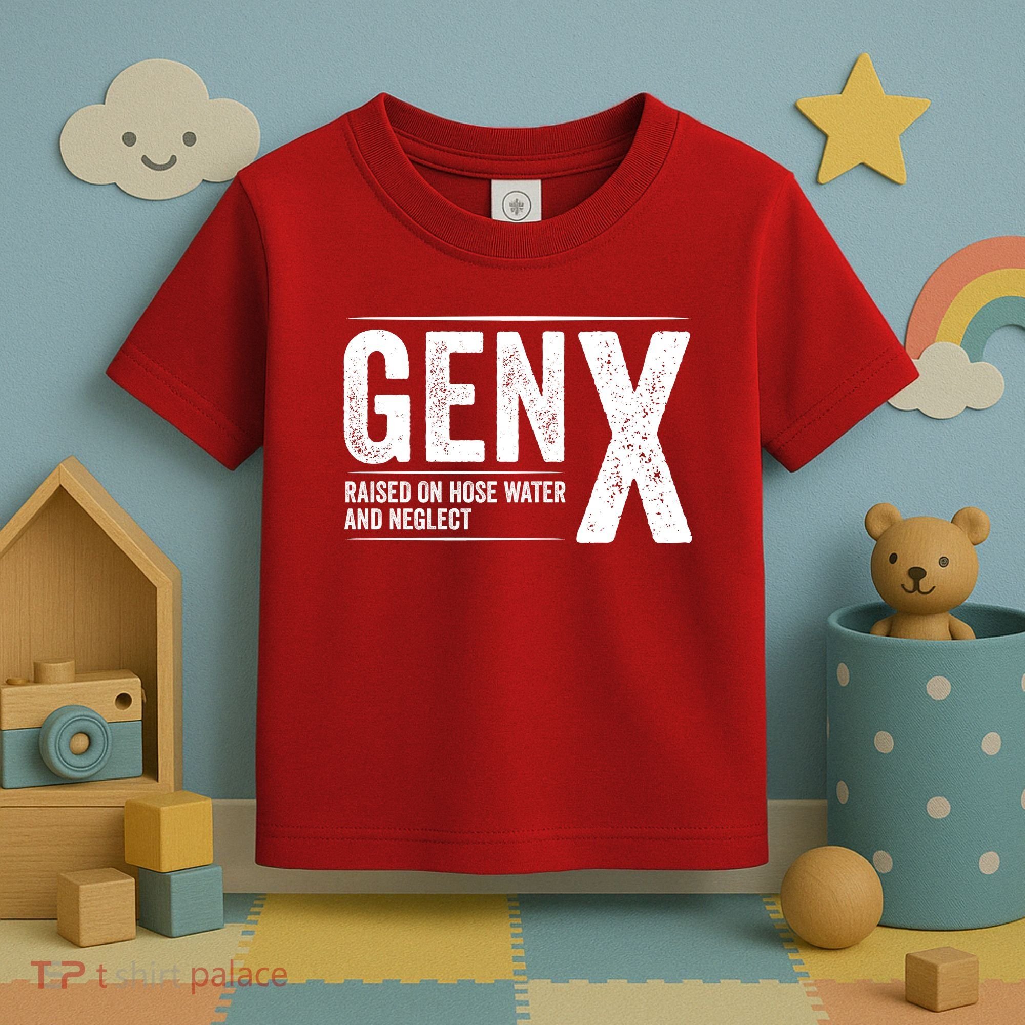 Gen X Raised On Hose Water And Neglect Generation X Toddler T-Shirt