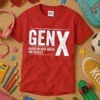 Gen X Raised On Hose Water And Neglect Generation X Kids T-Shirt thumb 3