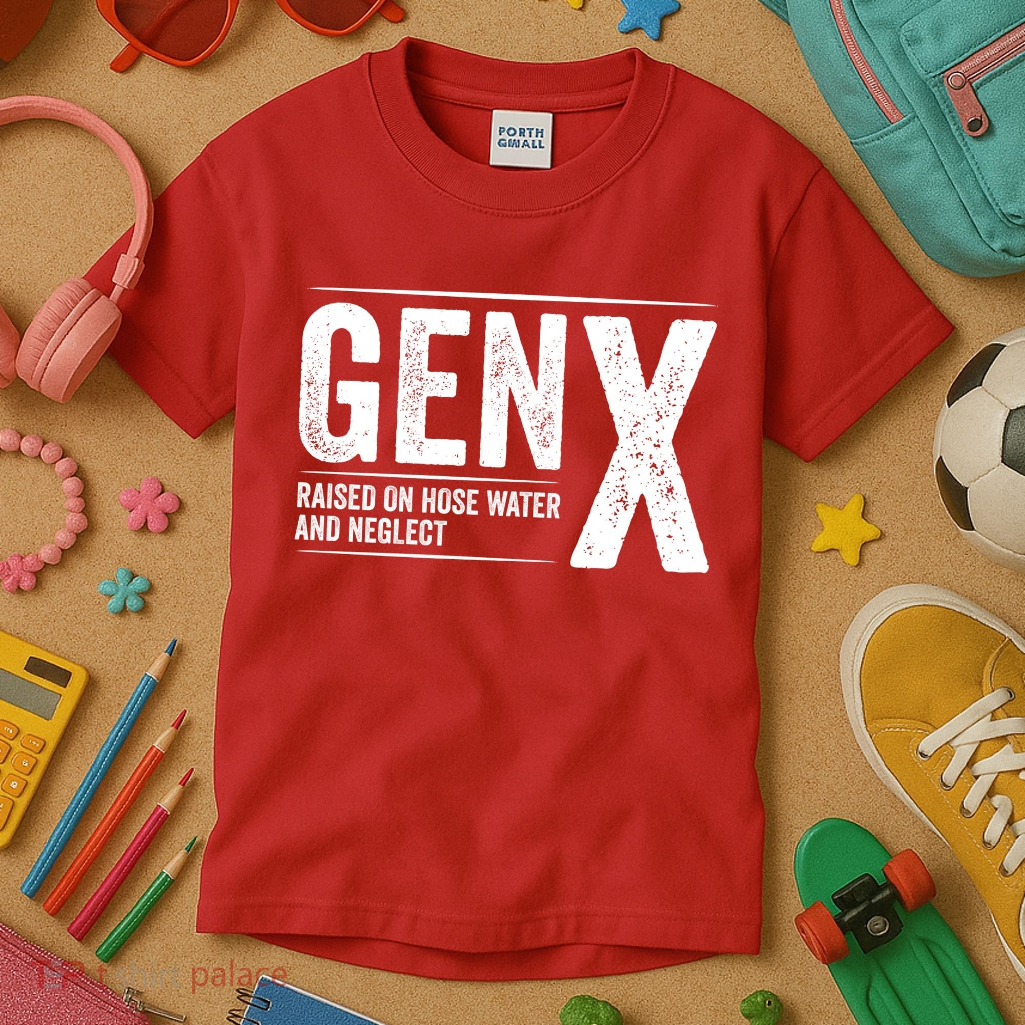 Gen X Raised On Hose Water And Neglect Generation X Kids T-Shirt