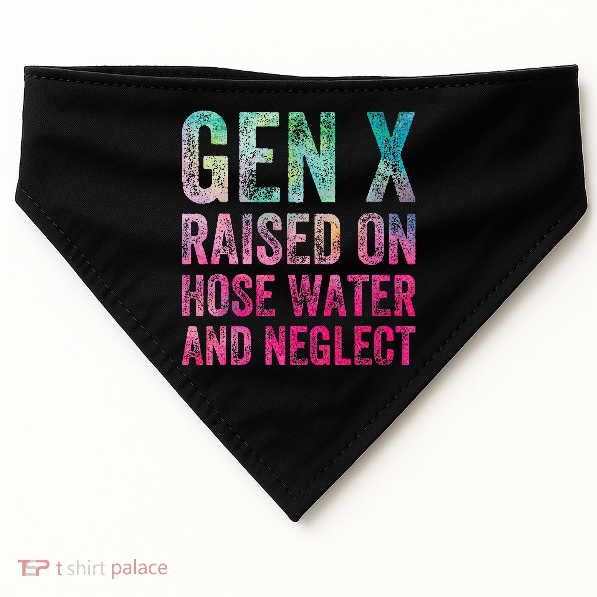 Gen X Raised On Hose Water And Neglect USA-Made Doggie Bandana