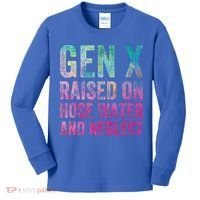 Gen X Raised On Hose Water And Neglect Kids Long Sleeve Shirt thumb 0