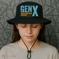 Gen X Raised On Hose Water And Neglect Retro Generation X Bucket Hat thumb 3