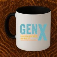 Gen X Raised On Hose Water And Neglect Retro Generation X Coffee Mug thumb 2