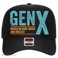 Gen X Raised On Hose Water And Neglect Retro Generation X Hat thumb 0