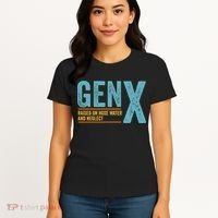 Gen X Raised On Hose Water And Neglect Retro Generation X Women's T-Shirt thumb 4