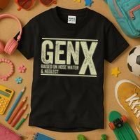 GEN X raised on hose water and neglect Kids T-Shirt thumb 3