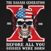 Gen X The Badass Generation Before All You Sissies Were Born USA-Made Doggie Bandana thumb 2