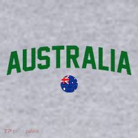 Green Yellow Australia Down Under Team Australia Flag Women's Sweatshirt thumb 2