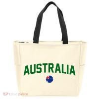 Green Yellow Australia Down Under Team Australia Flag Tote Bag thumb 0