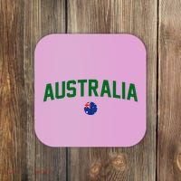 Green Yellow Australia Down Under Team Australia Flag Coaster thumb 0
