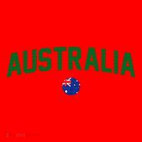 Green Yellow Australia Down Under Team Australia Flag Santa Hat thumb 1