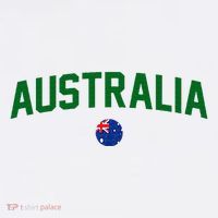 Green Yellow Australia Down Under Team Australia Flag Doggie Tank thumb 4