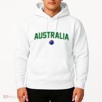 Green Yellow Australia Down Under Team Australia Flag Hoodie thumb 2