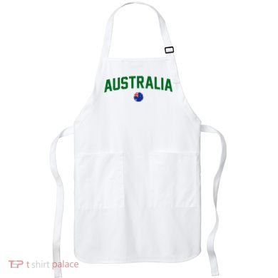 Green Yellow Australia Down Under Team Australia Flag Apron