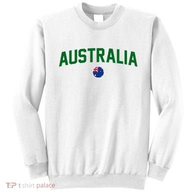 Green Yellow Australia Down Under Team Australia Flag Sweatshirt