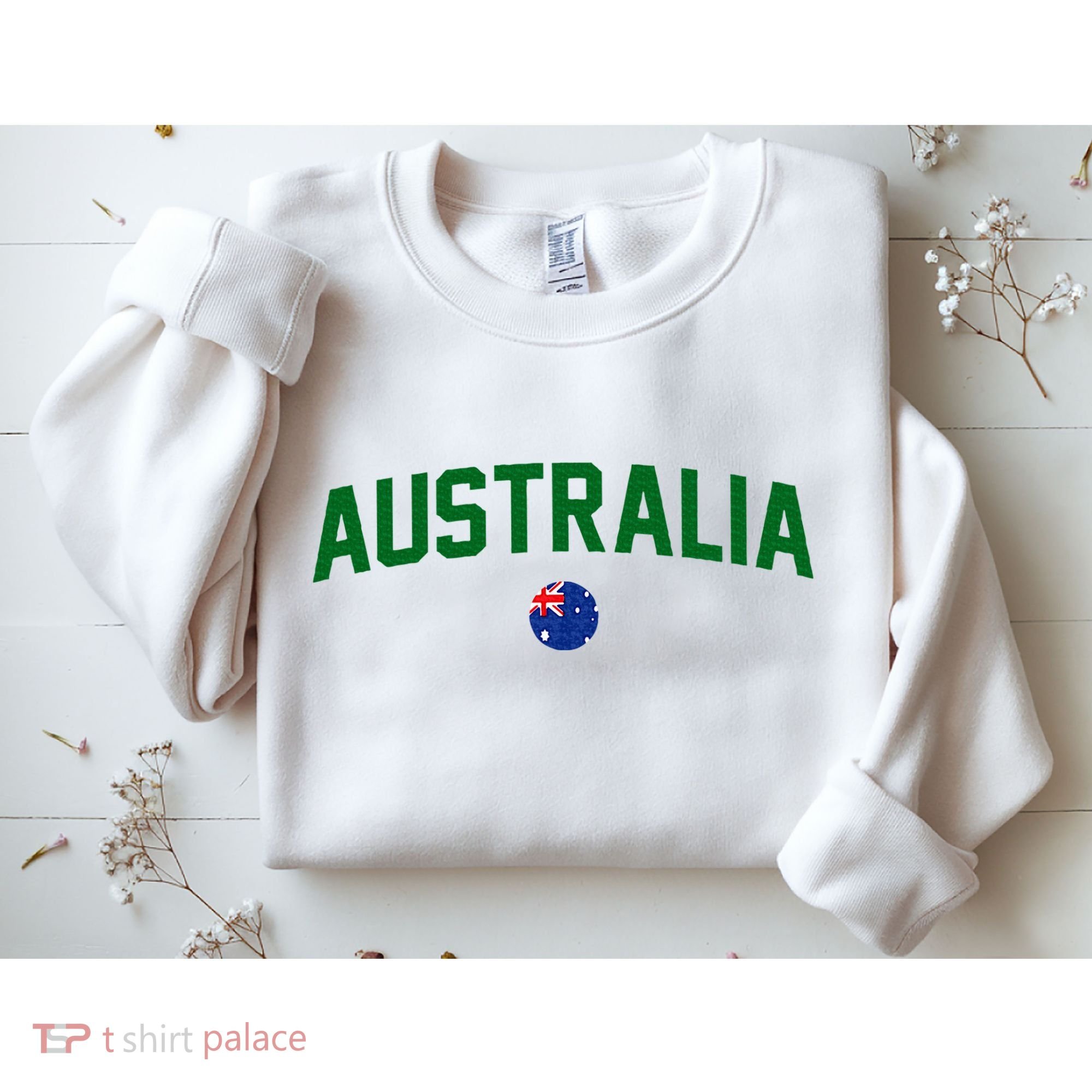 Green Yellow Australia Down Under Team Australia Flag Sweatshirt