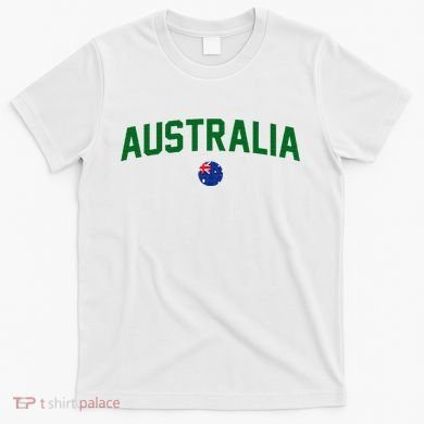 Green Yellow Australia Down Under Team Australia Flag T-Shirt
