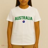 Green Yellow Australia Down Under Team Australia Flag T-Shirt thumb 4