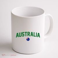 Green Yellow Australia Down Under Team Australia Flag Coffee Mug thumb 1