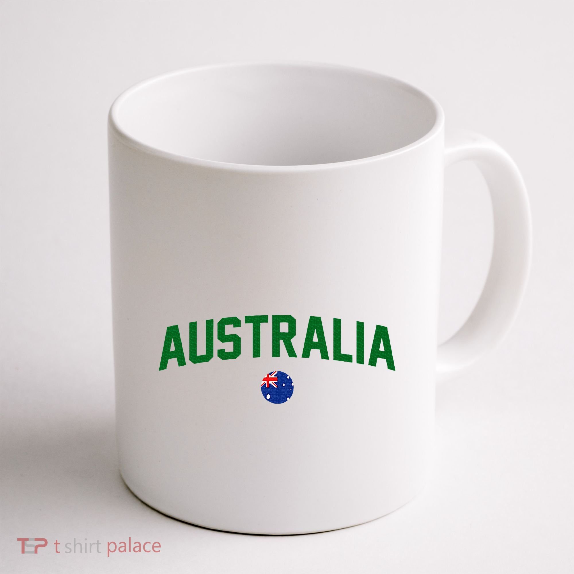 Green Yellow Australia Down Under Team Australia Flag Coffee Mug