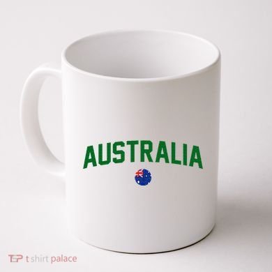 Green Yellow Australia Down Under Team Australia Flag Coffee Mug