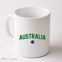 Green Yellow Australia Down Under Team Australia Flag Coffee Mug thumb 0