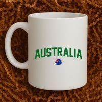 Green Yellow Australia Down Under Team Australia Flag Coffee Mug thumb 2
