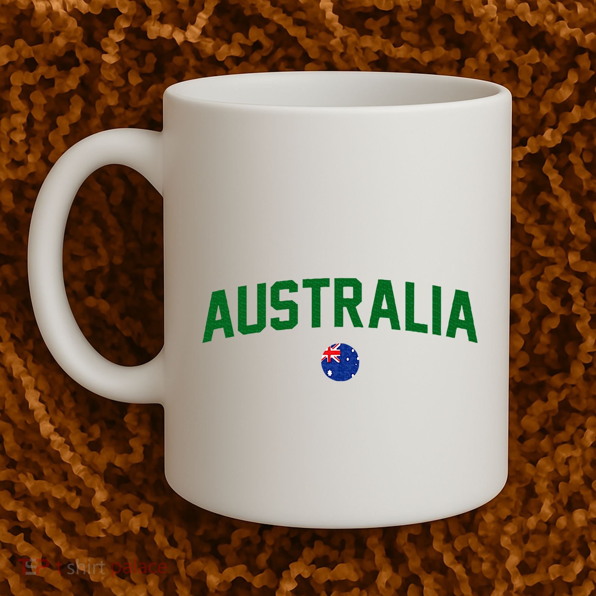 Green Yellow Australia Down Under Team Australia Flag Coffee Mug