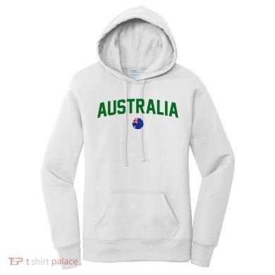 Green Yellow Australia Down Under Team Australia Flag Women's Hoodie