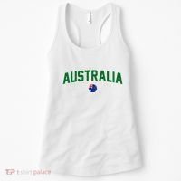 Green Yellow Australia Down Under Team Australia Flag Women's Tank Top thumb 0