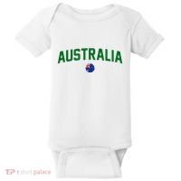 Green Yellow Australia Down Under Team Australia Flag Baby Bodysuit thumb 0