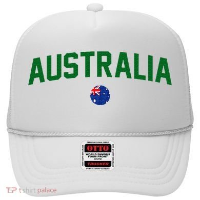 Green Yellow Australia Down Under Team Australia Flag Hat