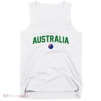 Green Yellow Australia Down Under Team Australia Flag Tank Top thumb 0