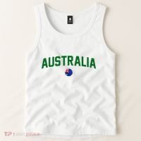 Green Yellow Australia Down Under Team Australia Flag Tank Top thumb 2