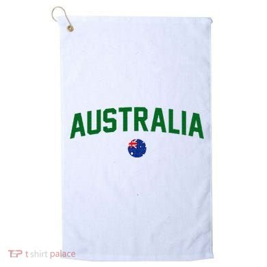 Green Yellow Australia Down Under Team Australia Flag Golf Towel