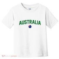 Green Yellow Australia Down Under Team Australia Flag Toddler T-Shirt thumb 0