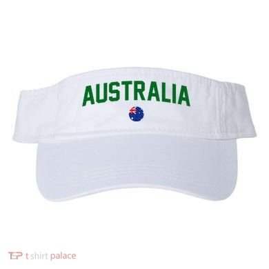 Green Yellow Australia Down Under Team Australia Flag Visor