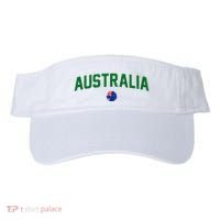 Green Yellow Australia Down Under Team Australia Flag Visor thumb 0