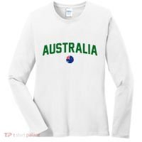 Green Yellow Australia Down Under Team Australia Flag Women's Long Sleeve Shirt thumb 0