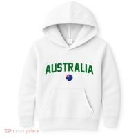 Green Yellow Australia Down Under Team Australia Flag Kids Hoodie thumb 0
