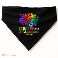 Grow Your Awareness Autism Tree USA-Made Doggie Bandana thumb 0
