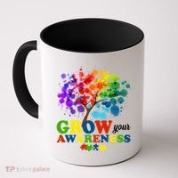 Grow Your Awareness Autism Tree Coffee Mug thumb 0