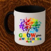 Grow Your Awareness Autism Tree Coffee Mug thumb 2