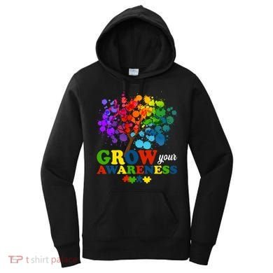 Grow Your Awareness Autism Tree Women's Hoodie