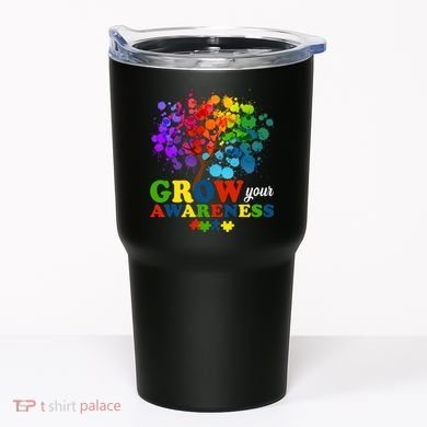 Grow Your Awareness Autism Tree Tumbler